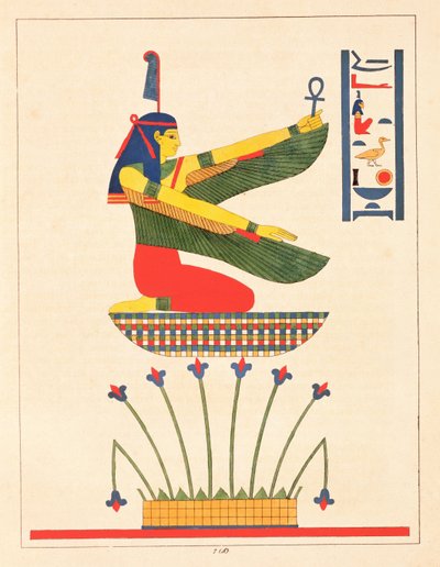 The Goddess Isis, Illustration from Pantheon Egyptien: Collection des Personnages Mythologiques de l